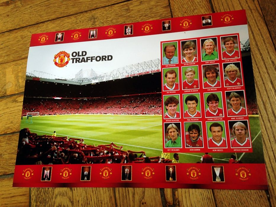 "ФК Манчестер Юнайтед" сезона 1982-83. Карточка-фотография.