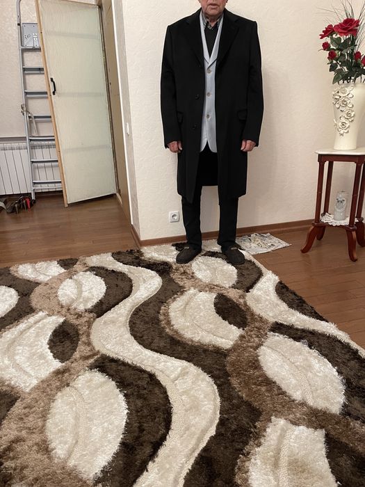 Пальто чоловіче. Кашемірове, чорне. Виробник італія. Розмір 52