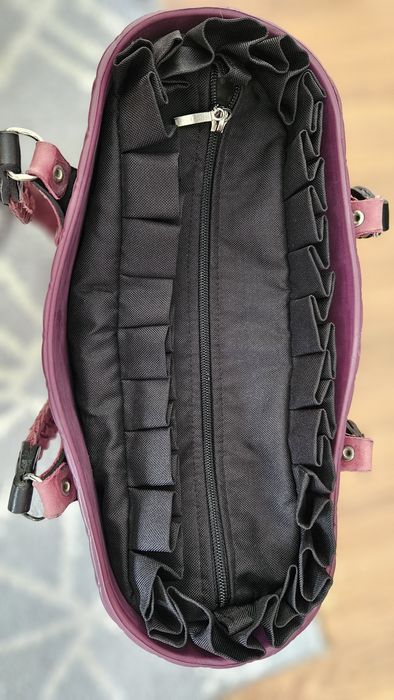 Torebka Obag mini purpura pikowana