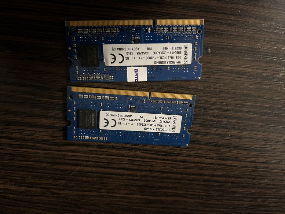 Kingston SO DIMM DDR3L 8gb 1600MHz