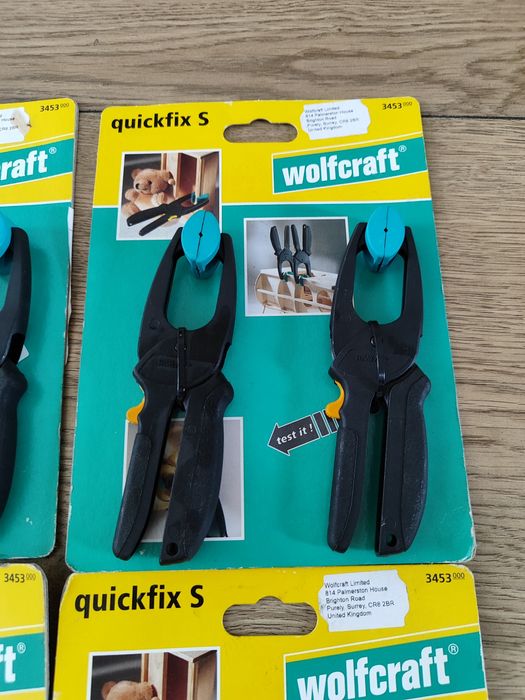 Wolfcraft Ścisk zapadkowy MINI QuickFix S 2 sztuki, Nowe