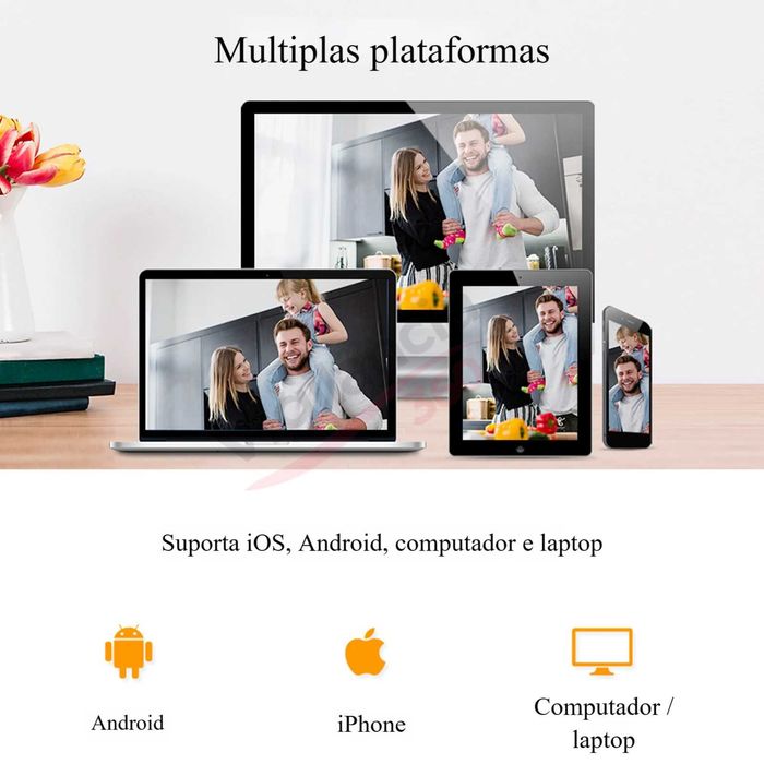 Sistema de Vigilância WiFi Sem Fios | 2 Câmaras 3MP | Exterior NOVO