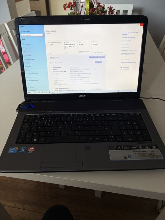 Laptop Acer i5/ekran17.3 cala/ssd