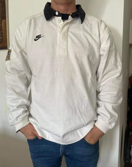 Polo Sweatshirt Branco Nike