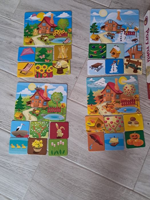 Puzzle dla 2 latka Peppa księżniczki pory roku