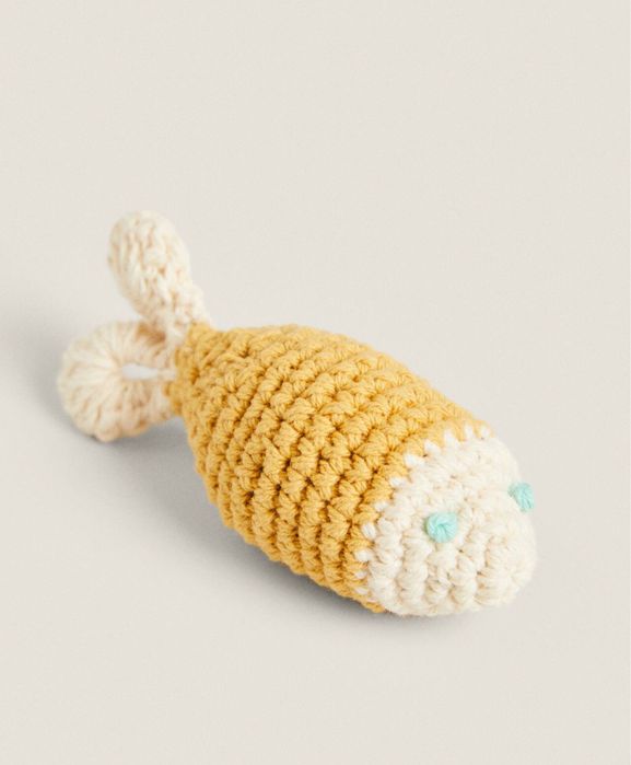 Brinquedo Peixe Croché Animais De Estimação Zara Home NOVO