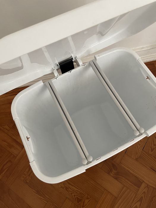 Balde lixo reciclagem 50 L branco