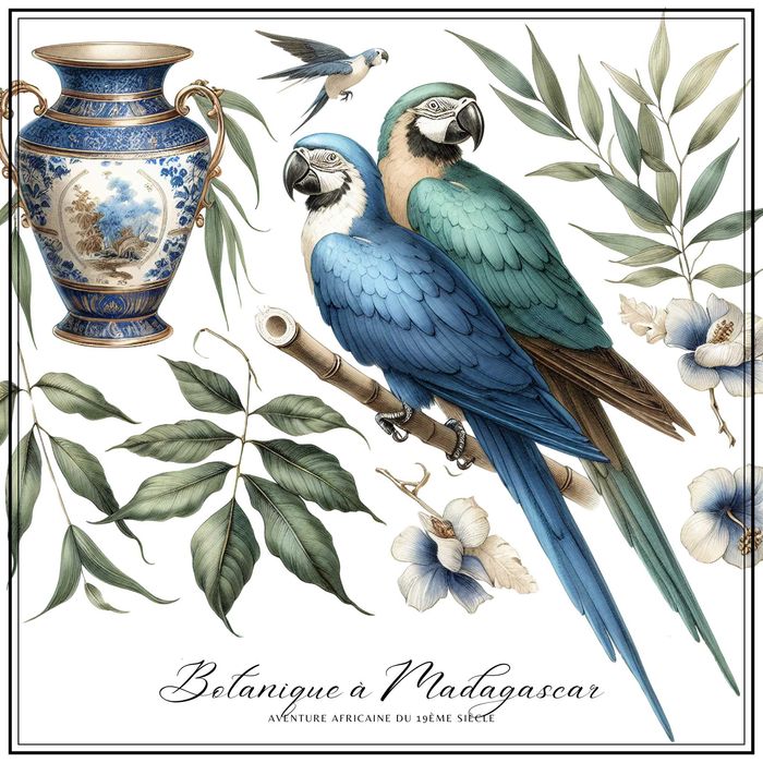 Grafika z kolekcji "Botanique a Madagascar" - Afryka XIX wieku