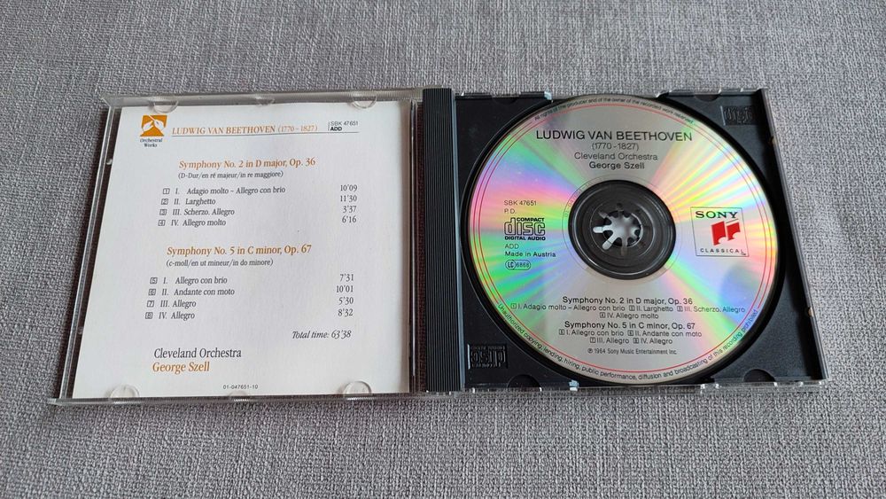 Beethoven • Sinfonias n.° 2 e 5 (CD)