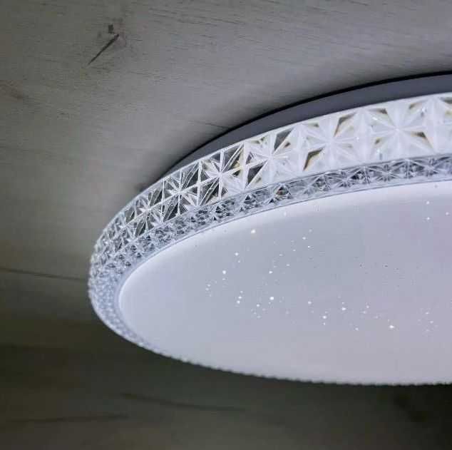 Лед світильники Люстри Кришталь з пультом та без 24,50,90 Вт