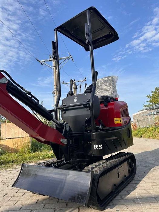 NOWA Minikoparka 1000kg 3 Łyżki CT10 Ramię Skrętne 84 cm SZEROKOŚCI