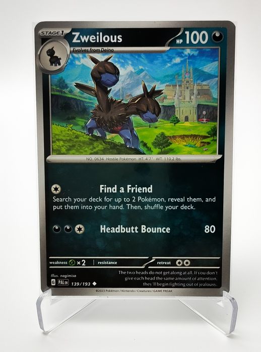 Zweilous 139/193 karta pokemon Paldea Evolved