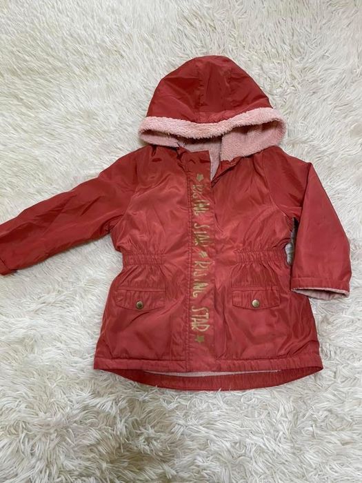 Курточка парка утеплена для дівчинки