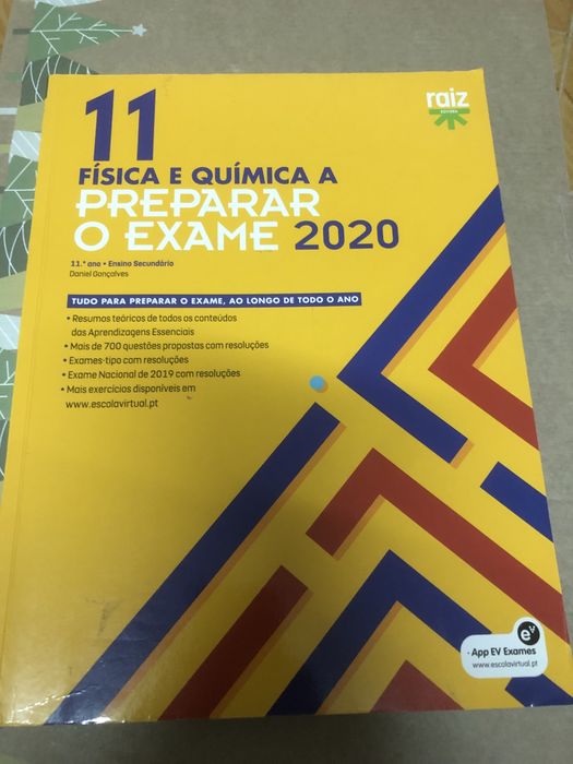 Livro perparar para o exame de fisica e quimica 11 ano