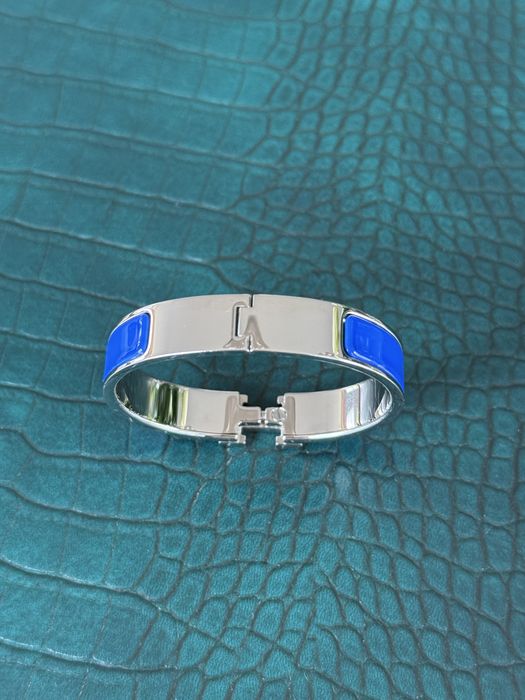 Hermes clic H bracelet оригінал Франція браслет синій