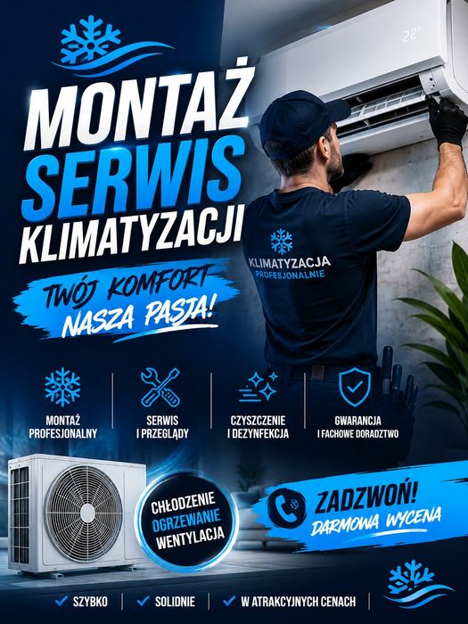 Serwis klimatyzacji odgrzybianie czyszczenie . Zapraszam