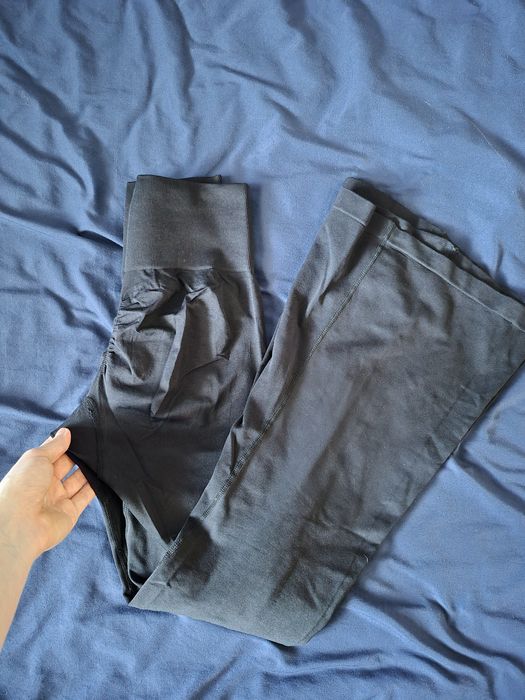 Лосини кльош чорні пуш-ап