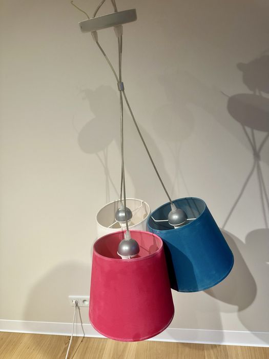 Lampa sufitowa, kolorowa