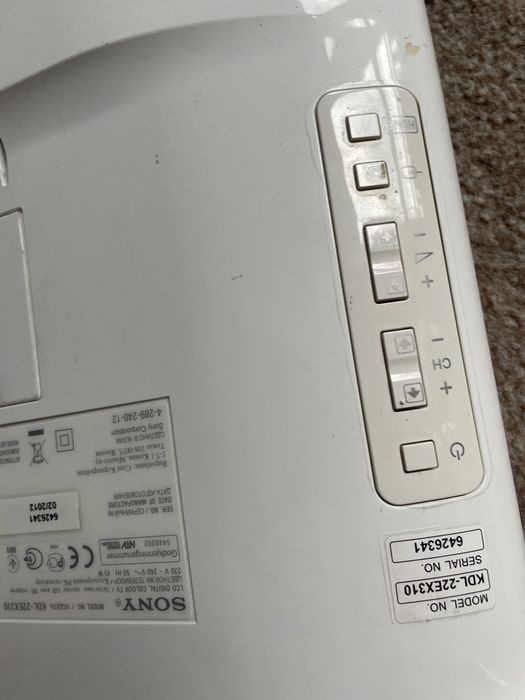 Telwizor sony bravia biały zadbany