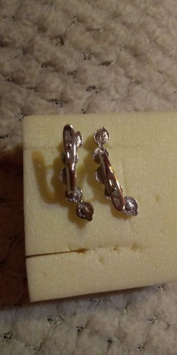 Серьги Harley Silver Swarovski. Серебро.Сваровски.