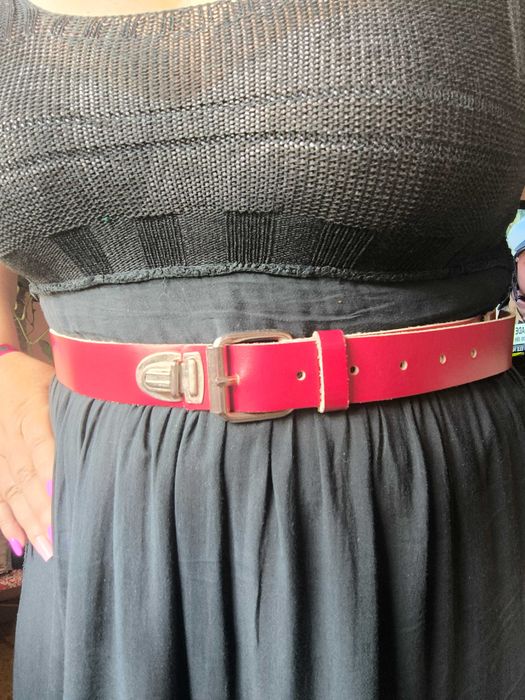 Cinto Vermelho Com Fivelas - Parfois