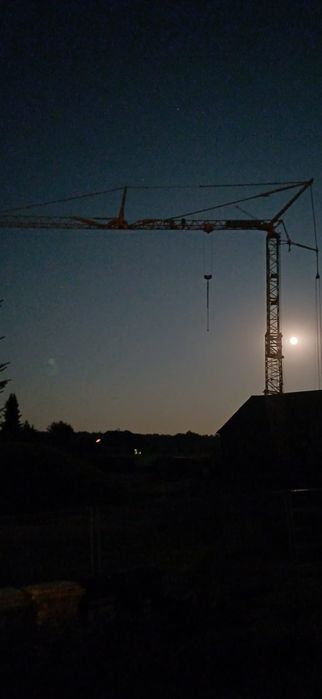 Wynajem najem żuraw wieżowy Dźwig Potain Igo 32 udźwig 4 tony