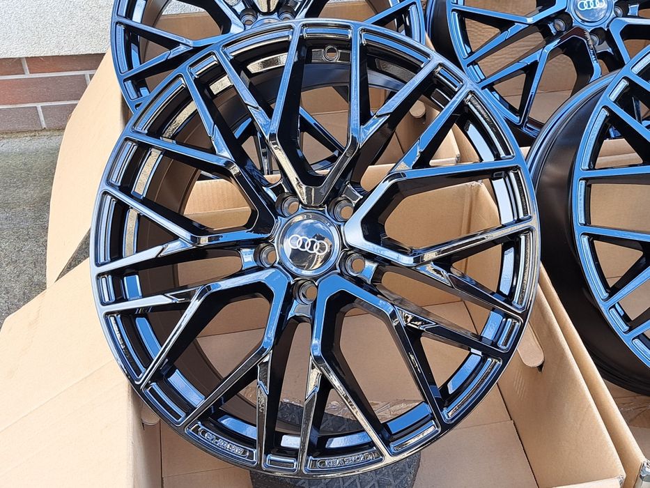 Alufelgi NOWE 17 AUDI 5x112 A3 A4 B7 B8 B9 A6 C5 C6 Q3 TT CZARNE CA20