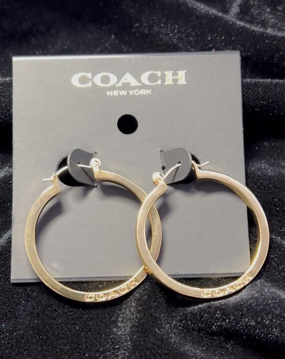 Вінтажні сережки кільця Coach