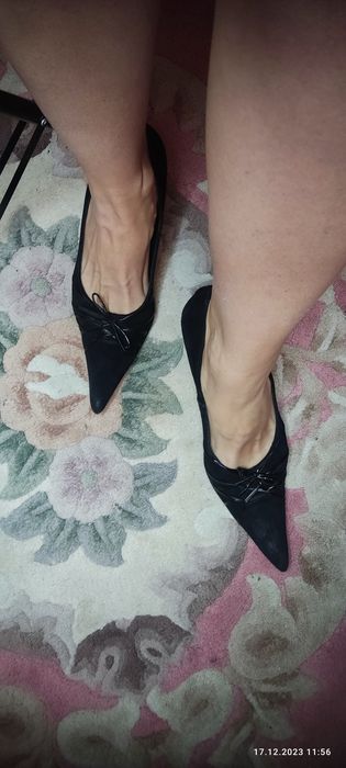 Туфли натуральная замша размер 37