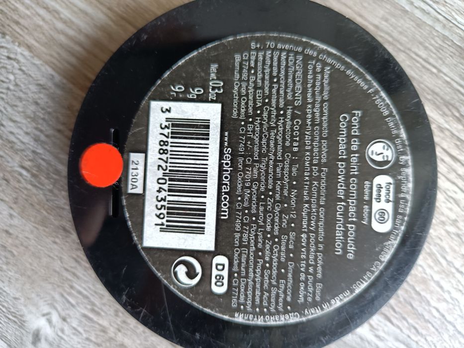 Sephora fond de teint matifiant mattifying puder 9 g nowy puder