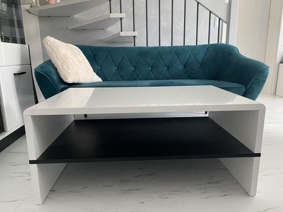 Ława, stolik kawowy biały połysk