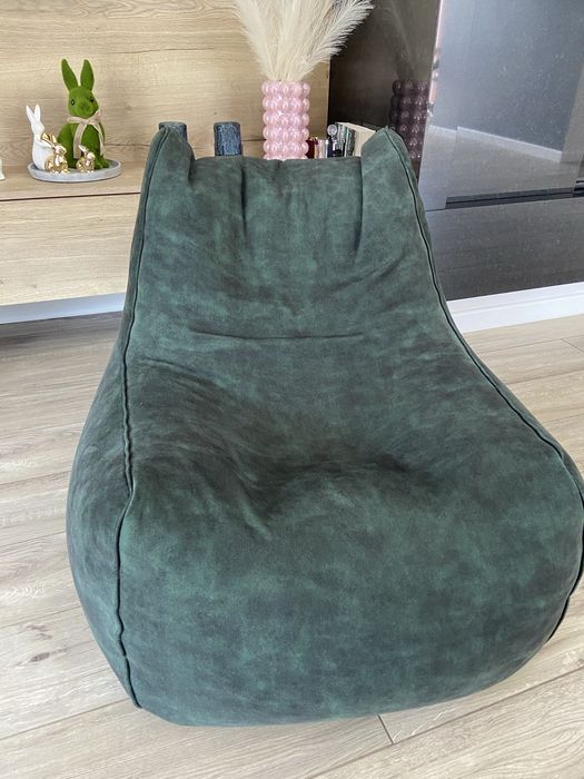 Pufa sako ciemny zieleń