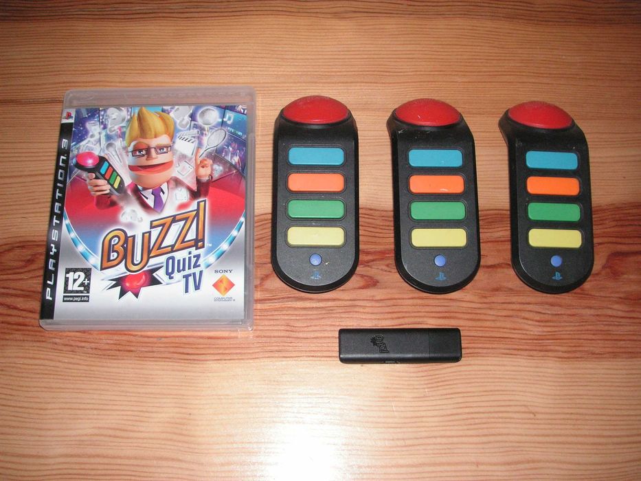 Buzz Quiz TV para Playstation 3, Sinalizadores SEM FIOS Três e Pen