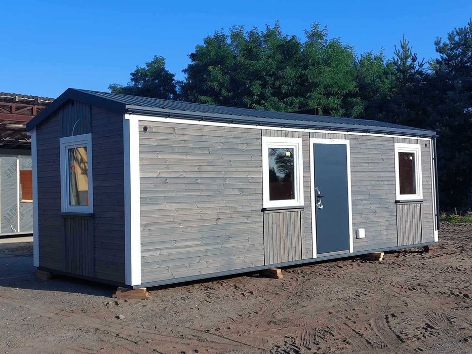 Domek drewniany ocieplony 8mx3,2m