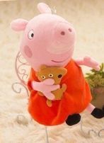 Плюшевая игрушка Свинка Пеппа 25 см Peppa из семьи Пеппа Розовая