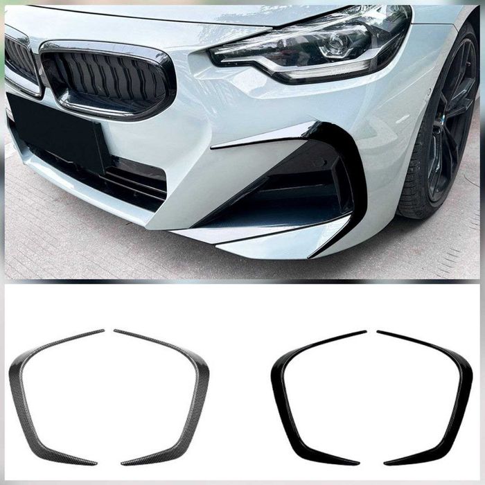 Накладки (канарди) на передні повітрозабірники BMW G42 M Sport 2022+