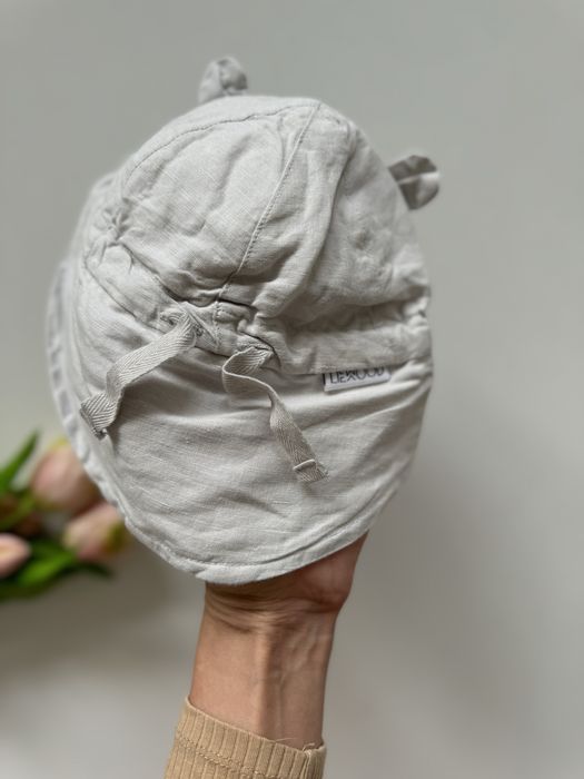 Czapka z daszkiem lniana kapelusz liewood