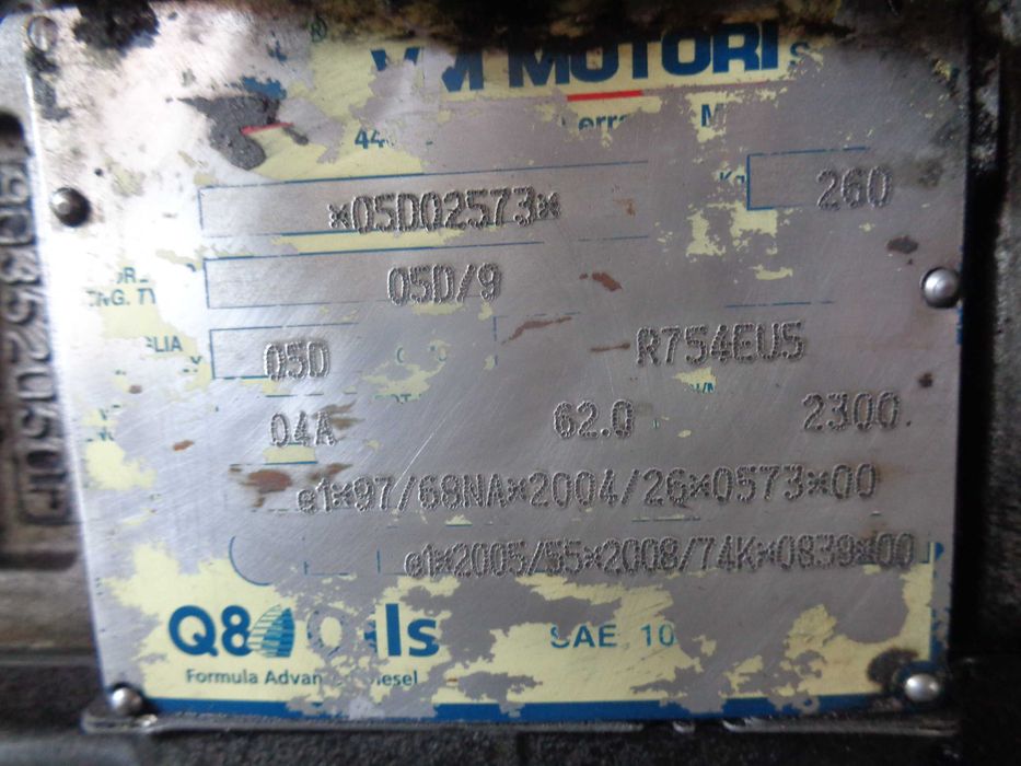 Silnik VM Motori 05D/9 ... R754EU5 Zamiatarka