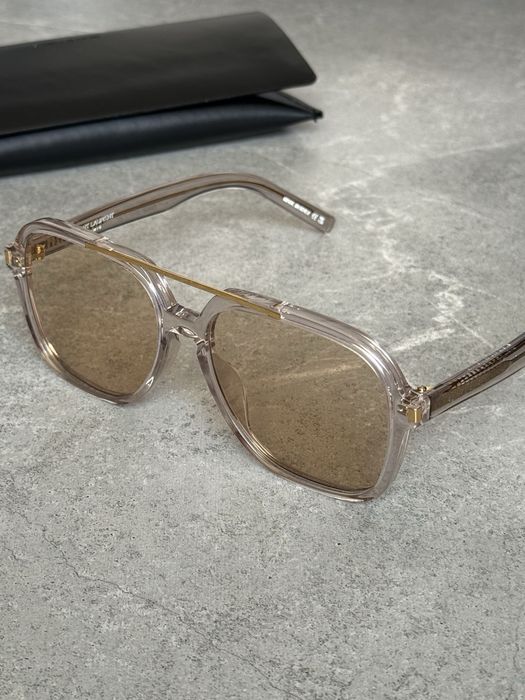 Сонцезахисні окуляри Saint Laurent SL545 солнцезащитные очки сен лоран авіатор авиатор бежеві