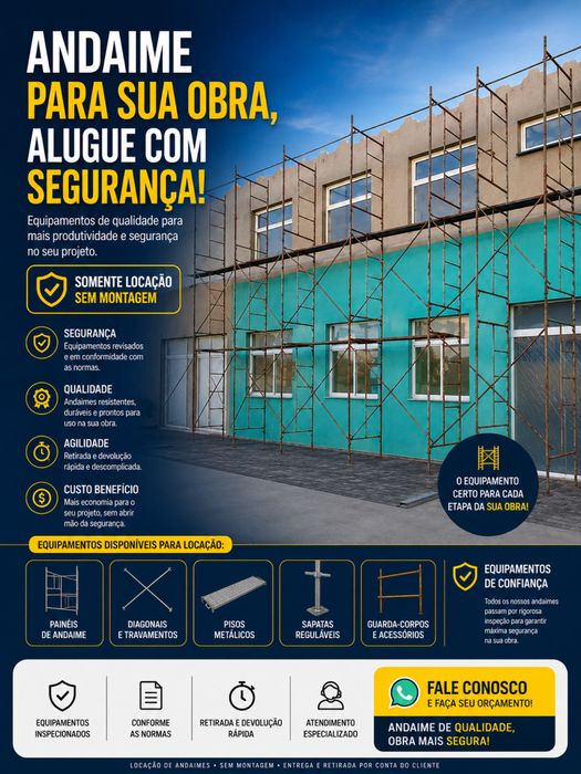 Aluguer de andaimes tradicionais