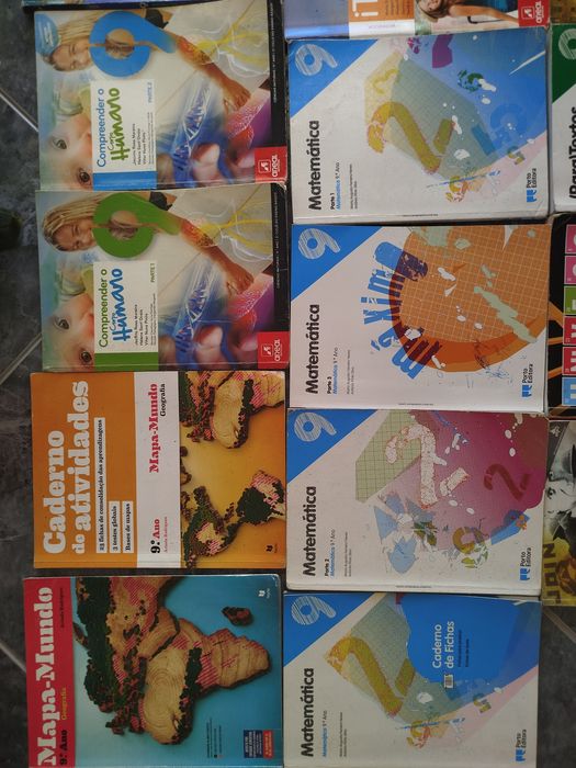 Vários manuais/ livros fichas 5° ao 11° anos