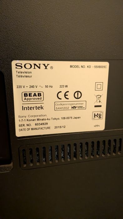 Smart TV 55" Sony BRAVIA 4K Ultra HD (KD-55X8005C) – Excelente Estado!