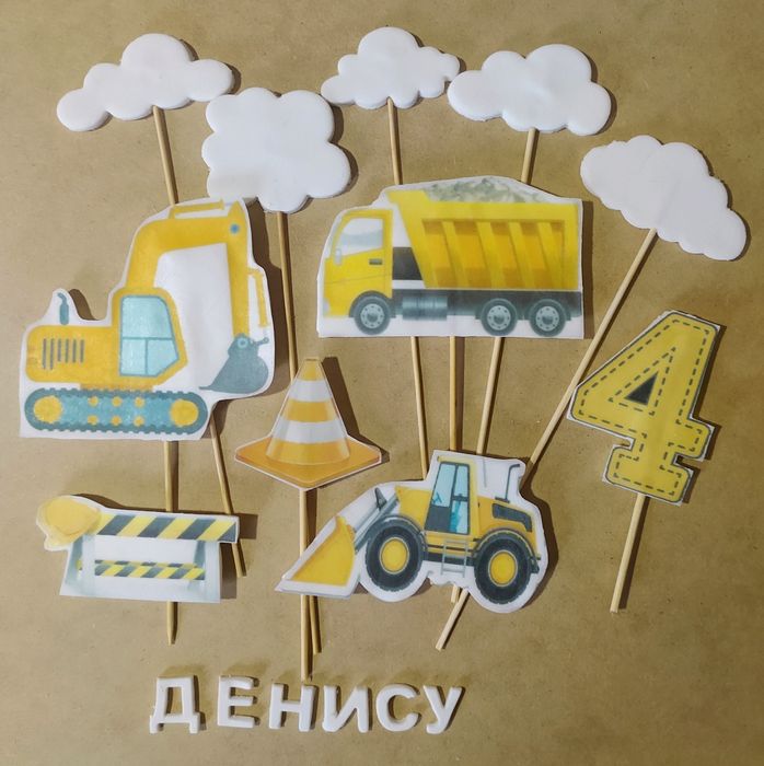 Топери на торт, декор