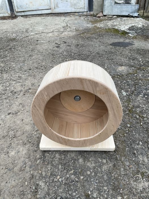 Бігове колесо для хом’яка, шиншили,  – дерев’яне, тихе, на замовлення