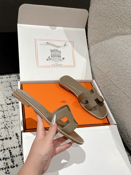 Buty, Klapki damskie, skóra naturalna 85-41