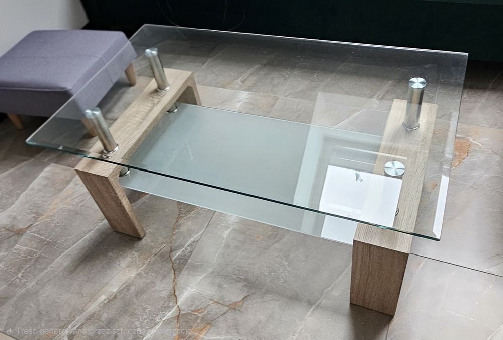 Szklany stolik kawowy