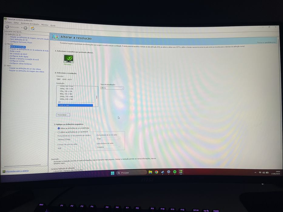 Monitor Curvo MSI 280hz