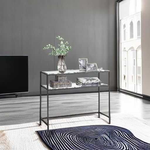 Nowa konsola / stolik szklany / stół / regał / półka / 100x35x80cm / 5736!