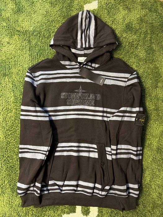 Stone island x supreme hoodie