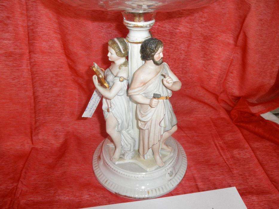 Fruteiro Francês Porcelana Vidro
